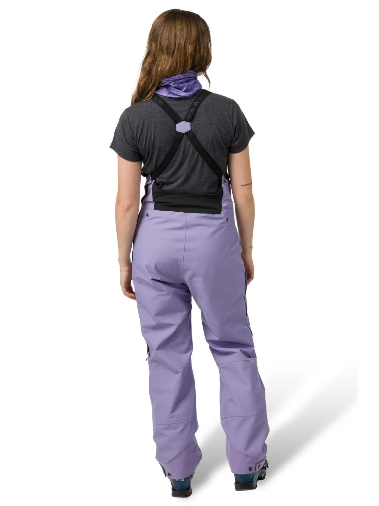 Flylow Drift Womens Bibs Snowboard/Ski/Winter Pants Aurora Purple $280 — image 5 of 6